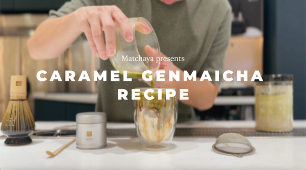 Caramel Genmaicha Milk Recipe | Roasted Rice Tea